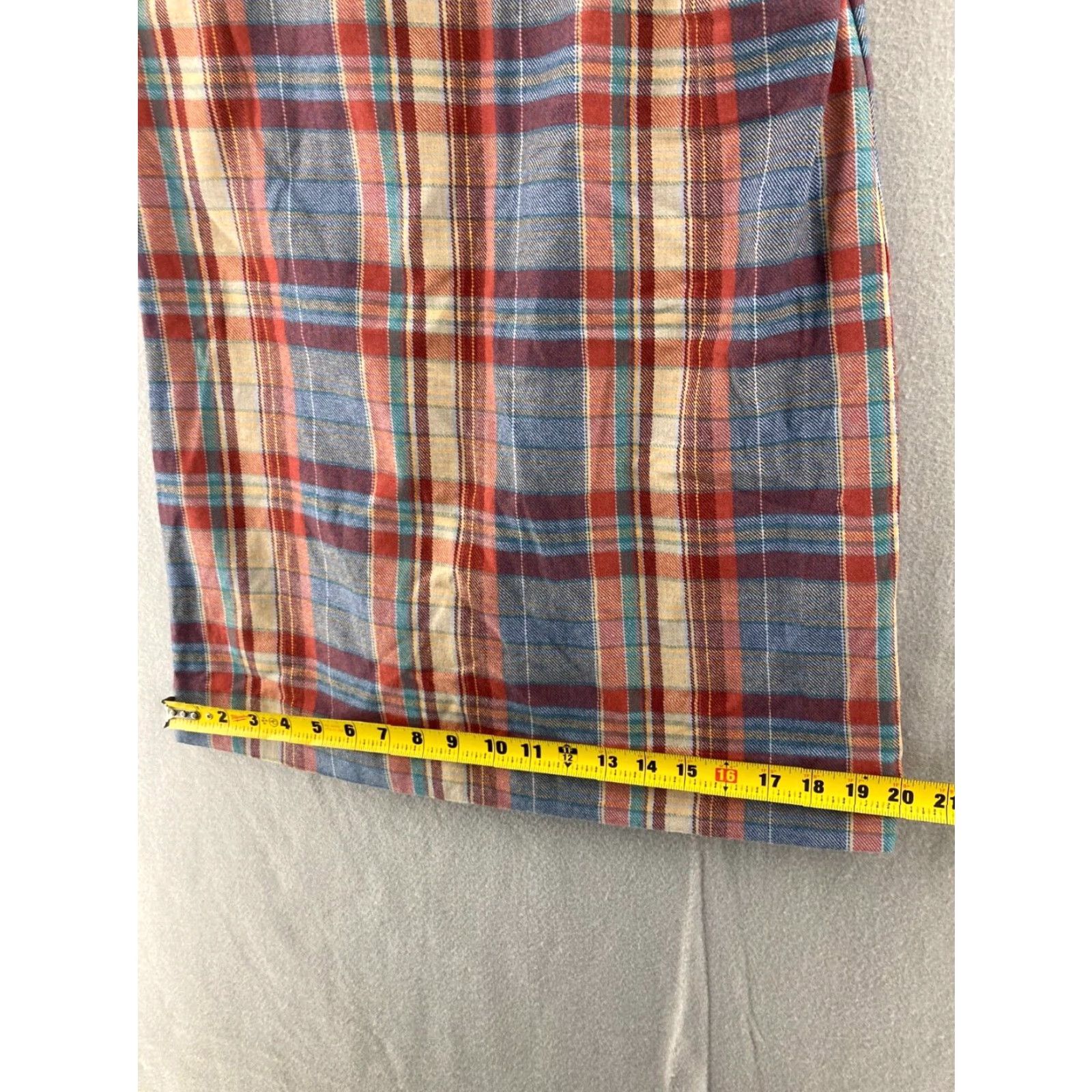 JW Anderson VINTAGE Lois Anderson Plaid A-Line Skirt Women's Size 4 Blue Knee Length Size 27" / US 4 / IT 40 - 3 Thumbnail