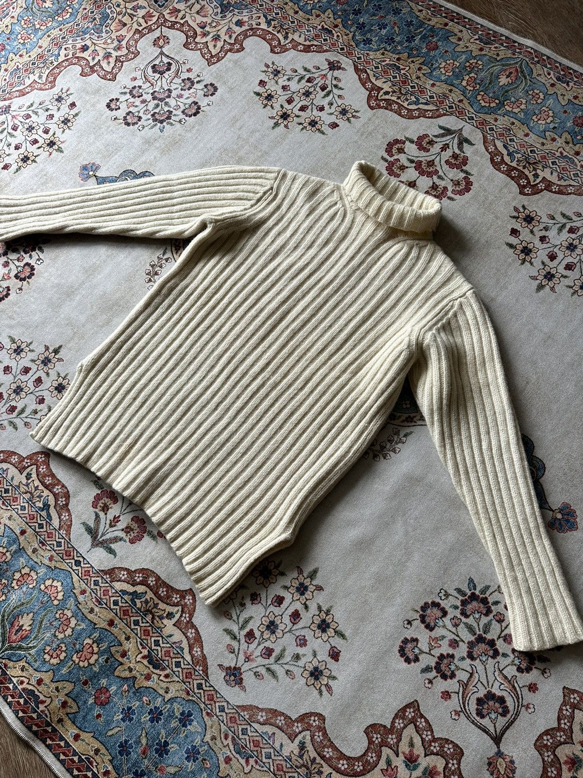 Yohji Yamamoto Archive Y’s for men / Yohji Yamamoto Cable Wool Turtleneck Size US S / EU 44-46 / 1 - 10 Thumbnail