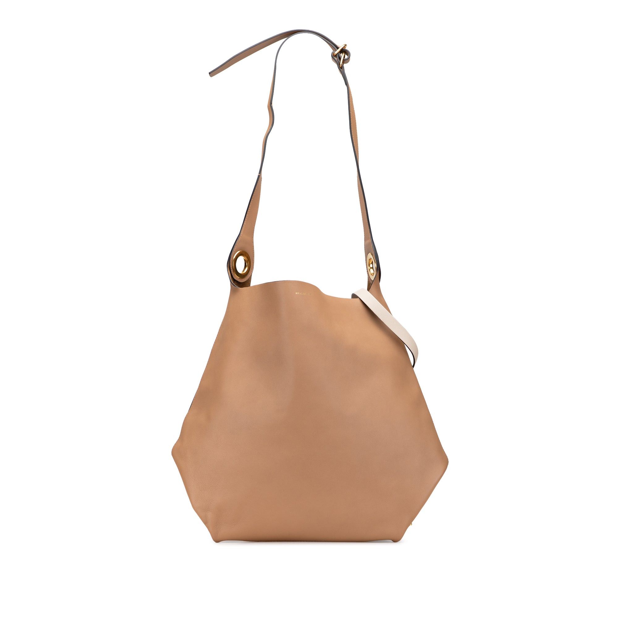 Burberry Bicolor Calfskin Grommet Hobo Size ONE SIZE - 1 Thumbnail