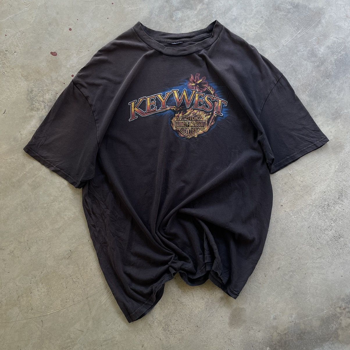 Harley Davidson Vintage 2010 Harley Davidson Key West Peterson Florida Tee Size US XL / EU 56 / 4 - 2 Thumbnail