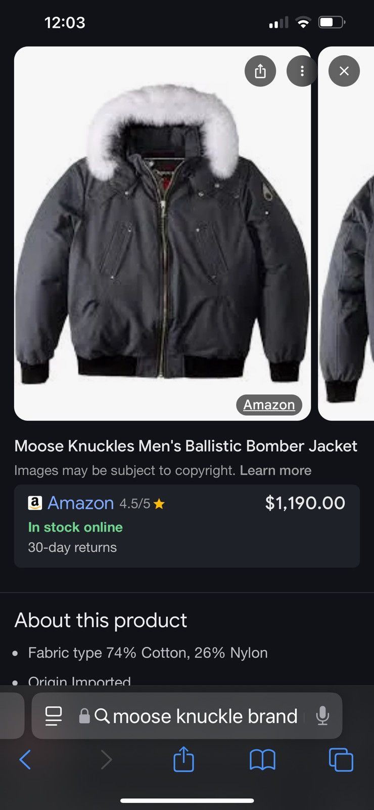 Moose Knuckles moose knuckle for sale Size US L / EU 52-54 / 3 - 9 Thumbnail