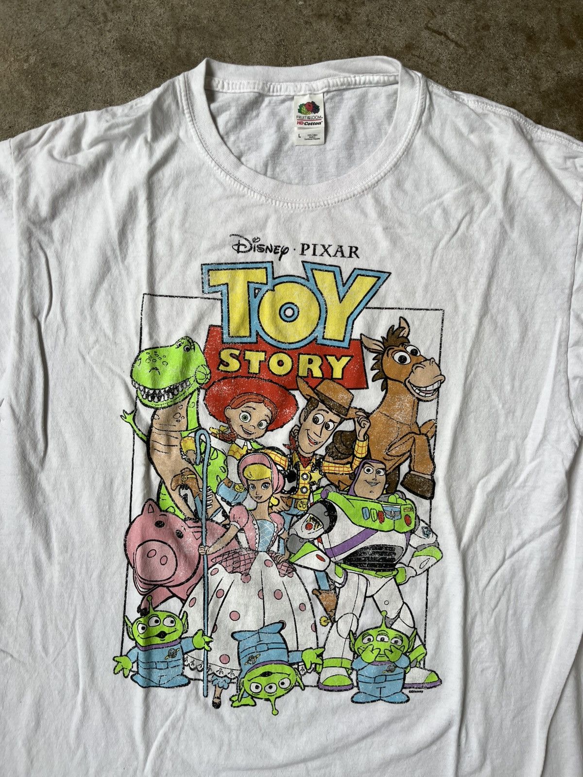 Disney × Fruit Of The Loom × Vintage Rare Vintage Toy Story Disney Pixar White Tee Size US L / EU 52-54 / 3 - 2 Thumbnail