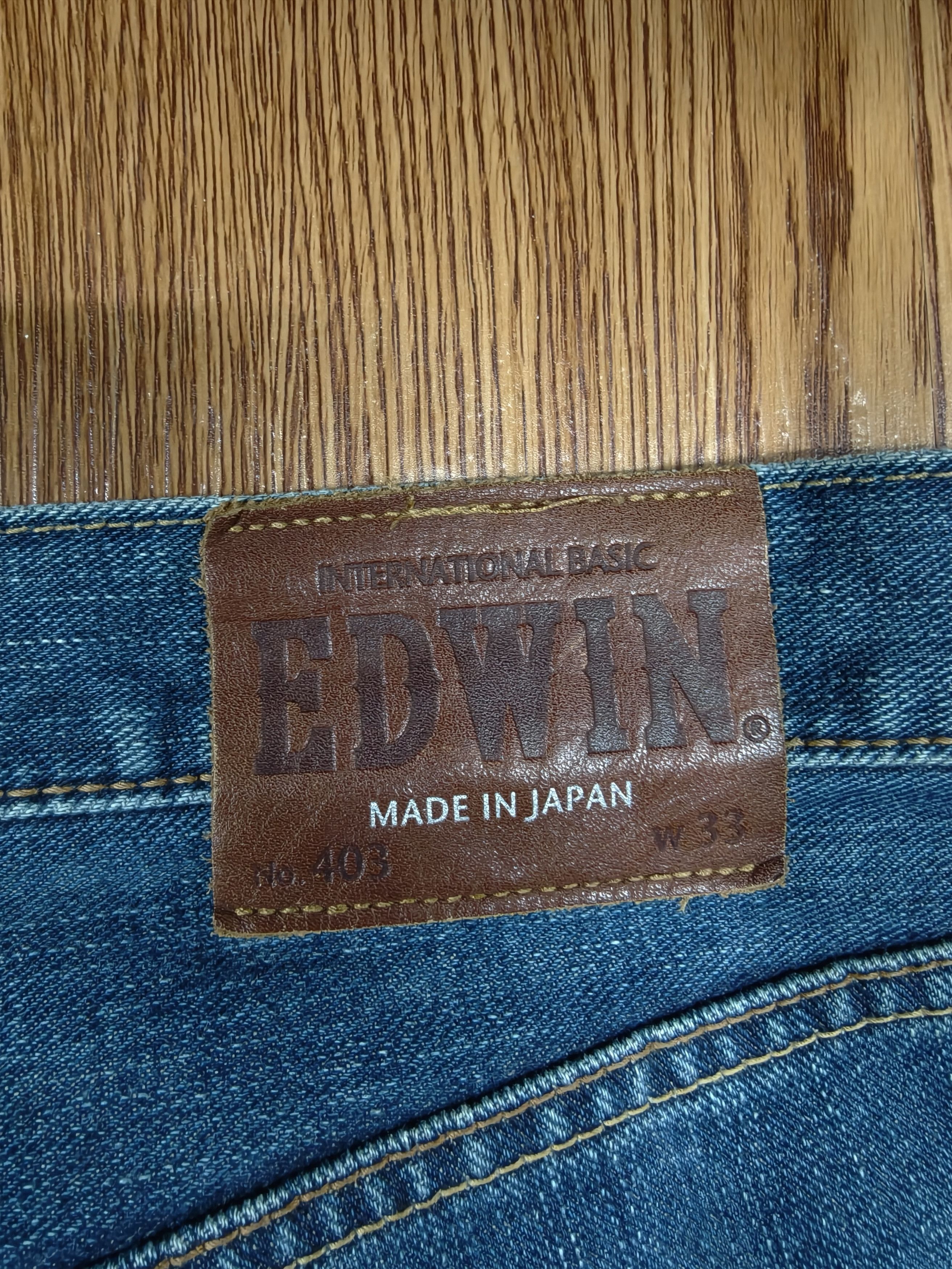 Edwin EDWIN 403 jeans International Basic made in JAPAN Size US 33 - 3 Thumbnail