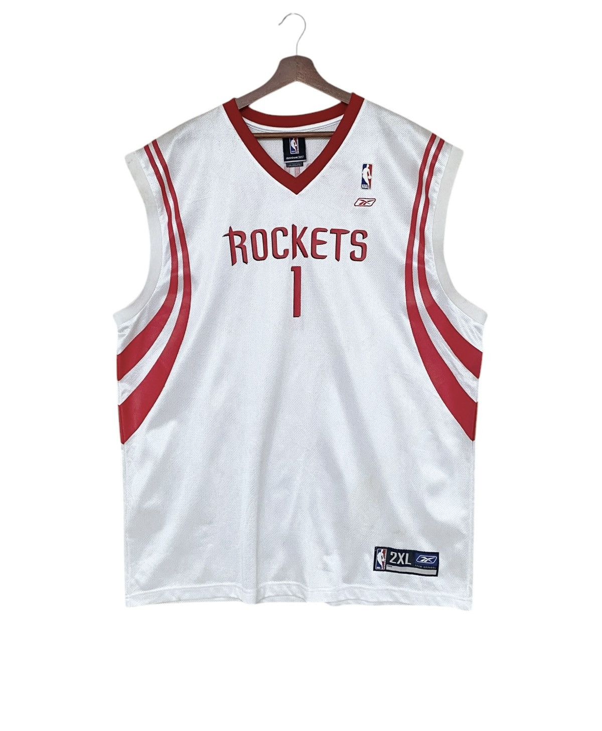 Vintage Brand Reebok Team NBA Rocket Sleeveless Jersey 2000s