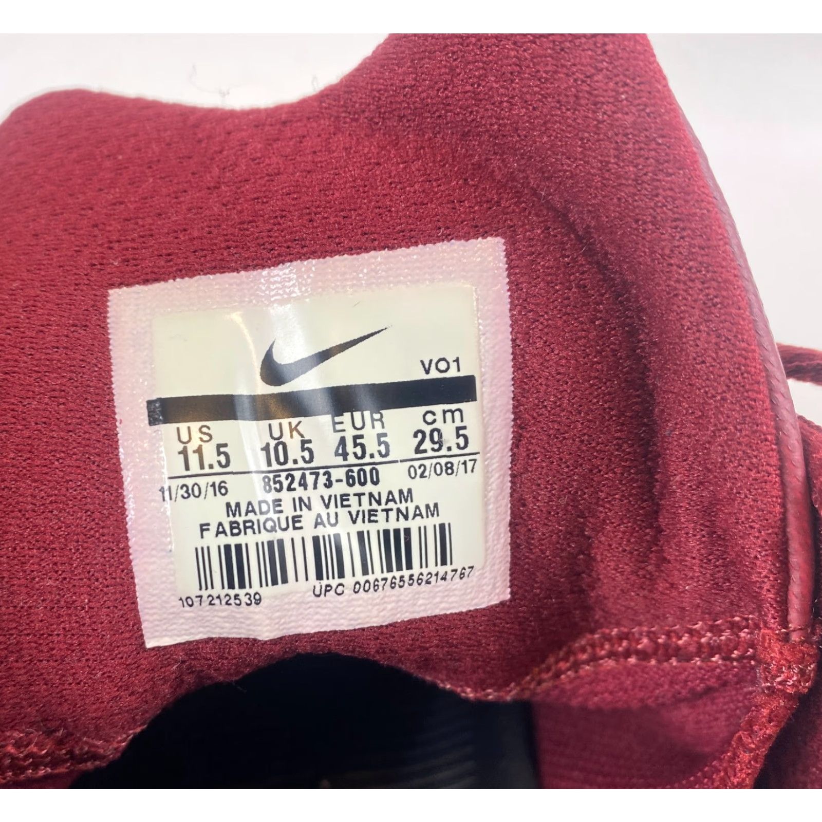 Nike Nike Kobe Mamba Instinct Team Red 852473-600 Sneaker Men US 11.5 Size Red Shoes 2017 Size US 11 / EU 44 - 7 Thumbnail