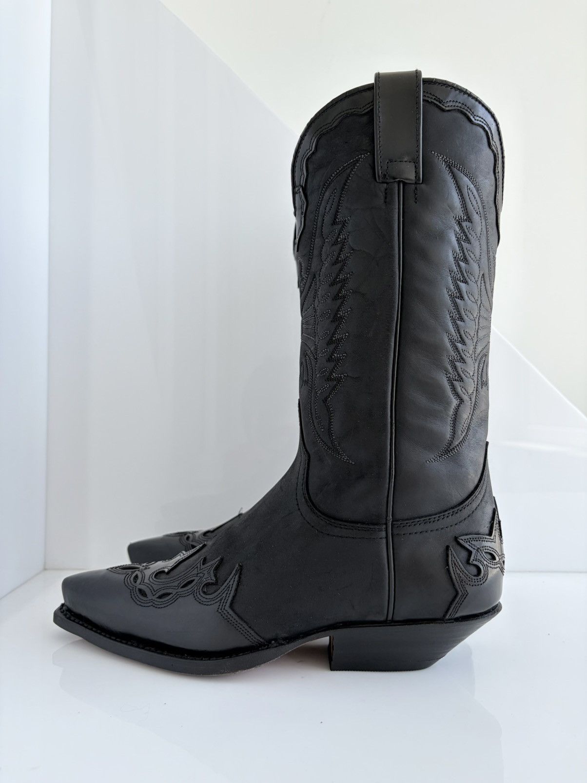 Sendra Sendra Western Horse Gaucho Leather Cowboy Boots Handmade Size US 7 / EU 40 - 7 Thumbnail