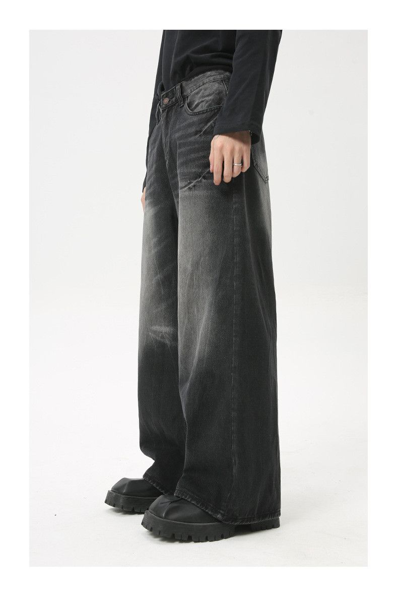 Japanese Brand × Jean High Street Vintage Tie-Dye Black Washed Jeans Size US 32 / EU 48 - 5 Thumbnail