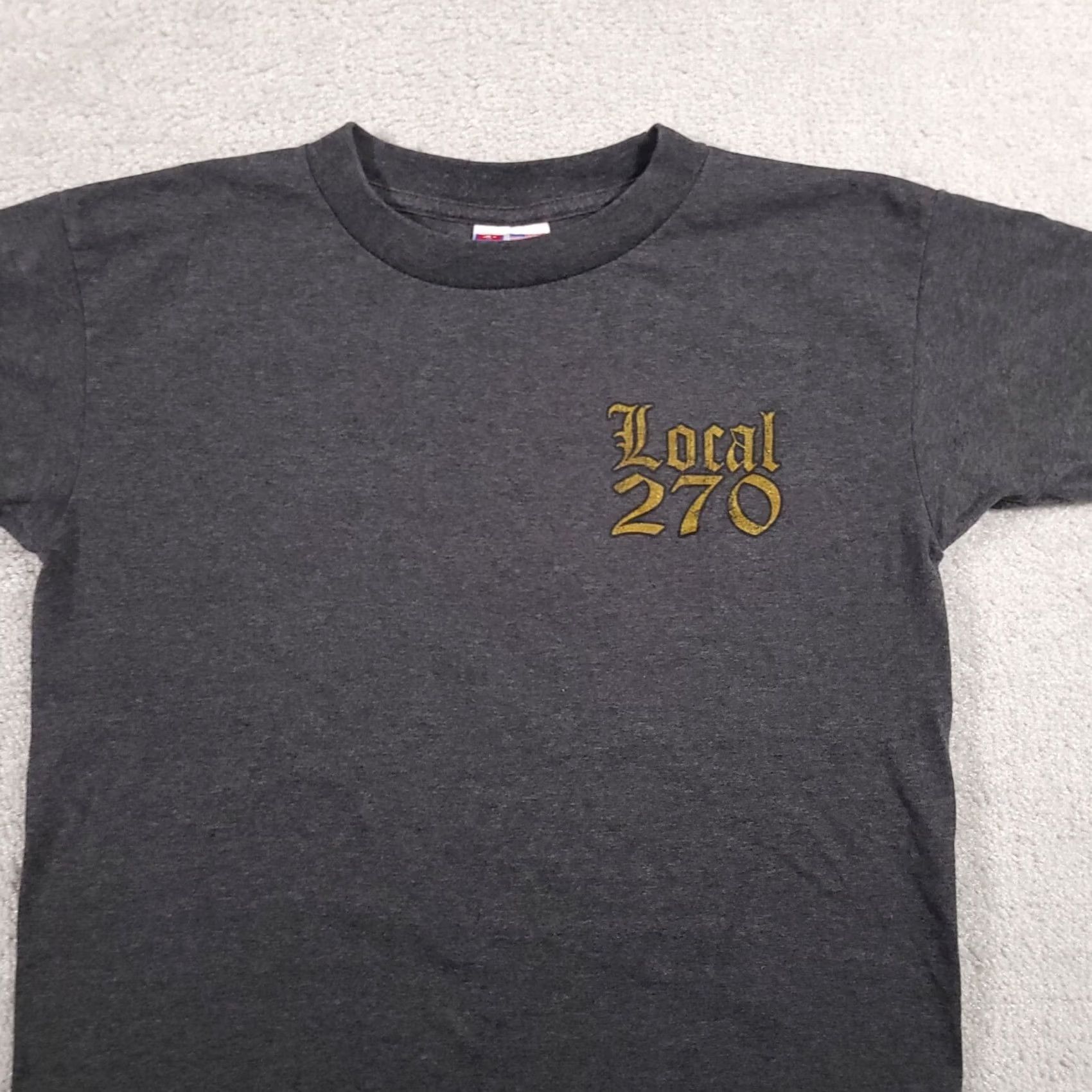 Vintage VINTAGE Bayside's Best Carpenters Local 270 T-Shirt Mens Small Gray Made in USA Size US S / EU 44-46 / 1 - 3 Thumbnail
