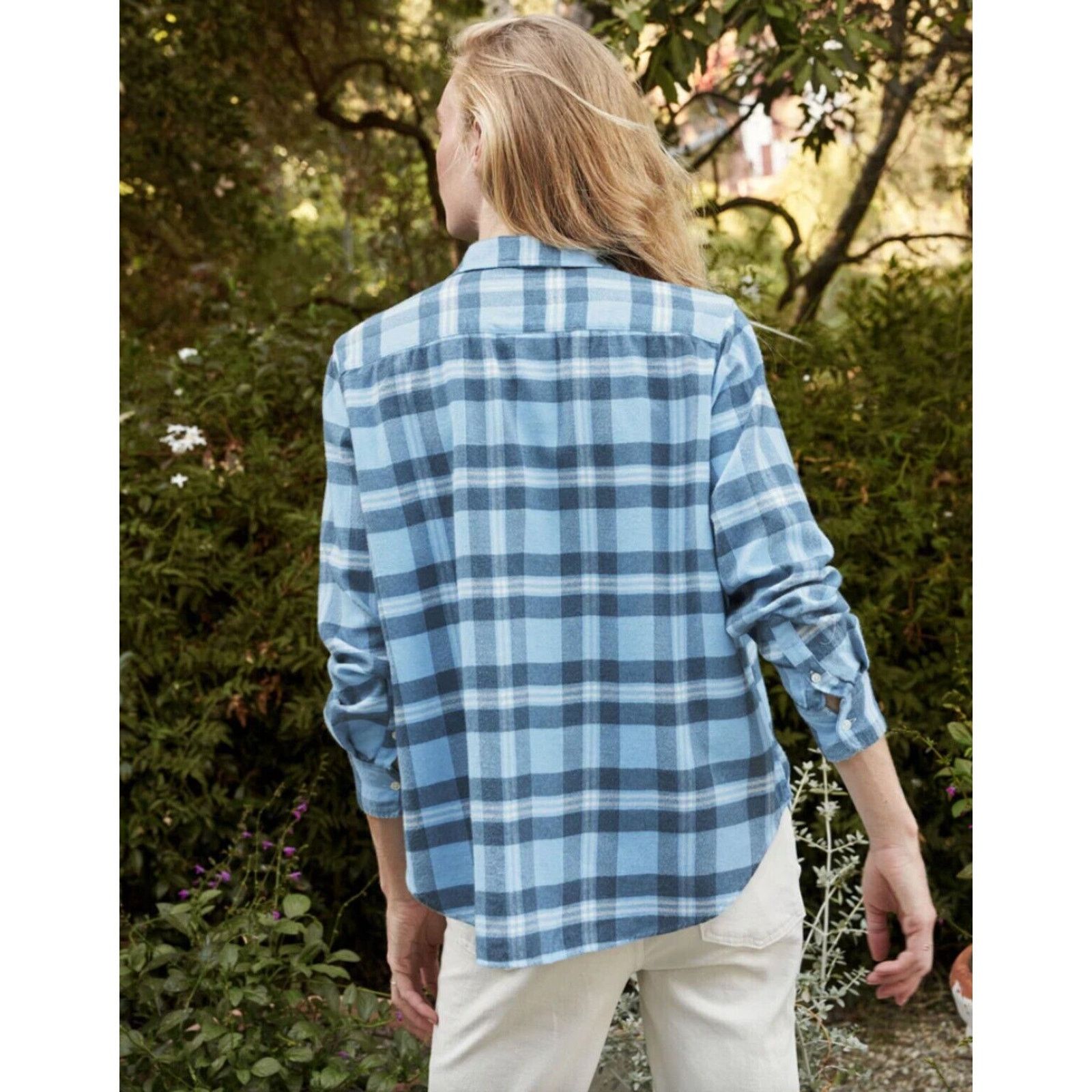 Frank & Eileen Frank & Eileen Plaid Long Sleeve Button-Up Shirt Women's XS Size XS / US 0-2 / IT 36-38 - 2 Thumbnail