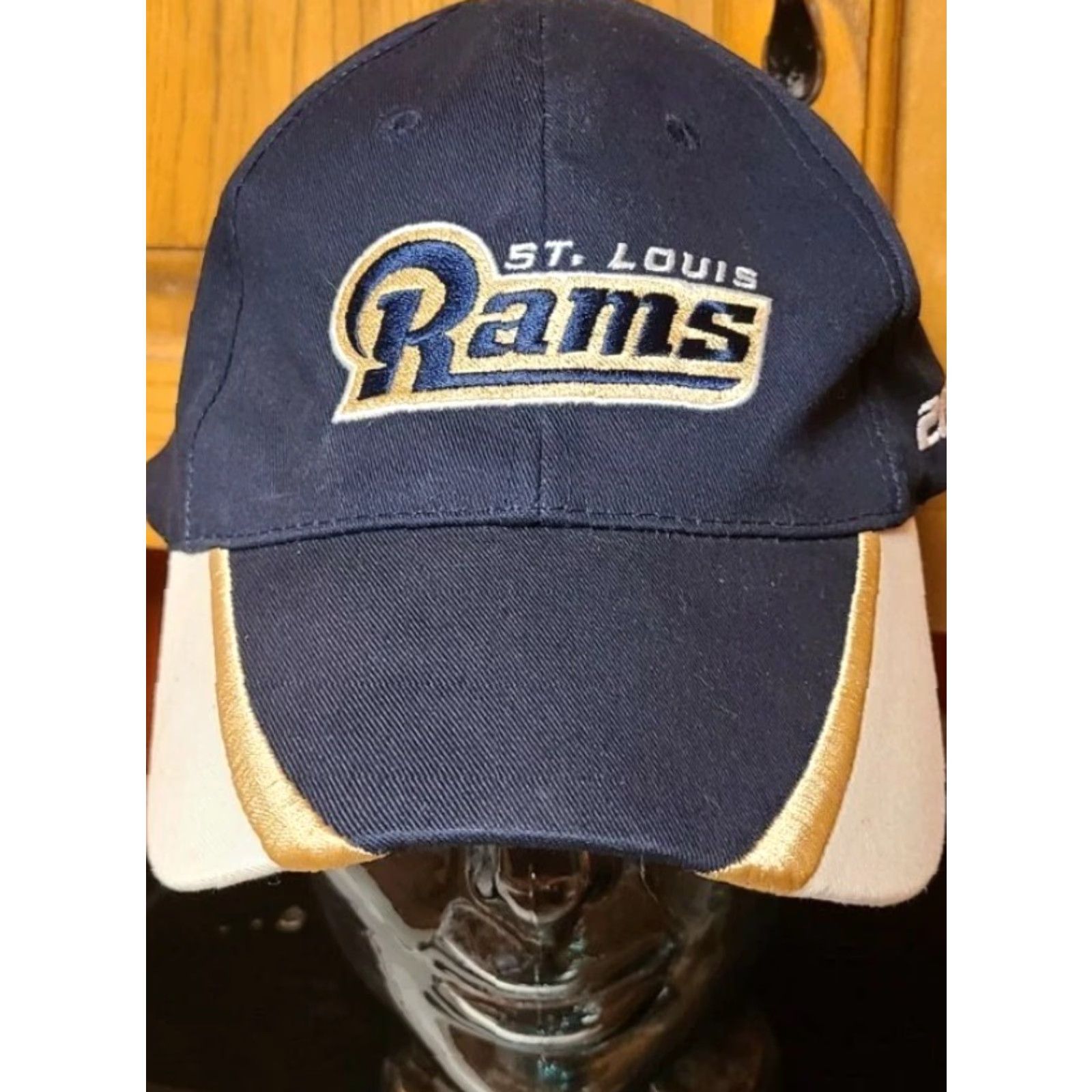 NFL K-Products St Louis Rams 2006 Edward Jones NFL Adjustable Strapback Hat Cap LA Size ONE SIZE - 2 Thumbnail