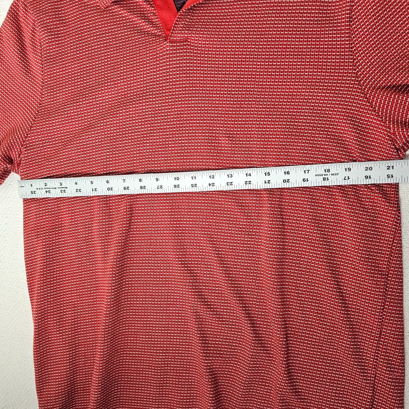 Perry Ellis Perry Ellis Polo Men's Adult XL Golf Stretch Red Geometric Short Sleeve Size US XL / EU 56 / 4 - 4 Thumbnail
