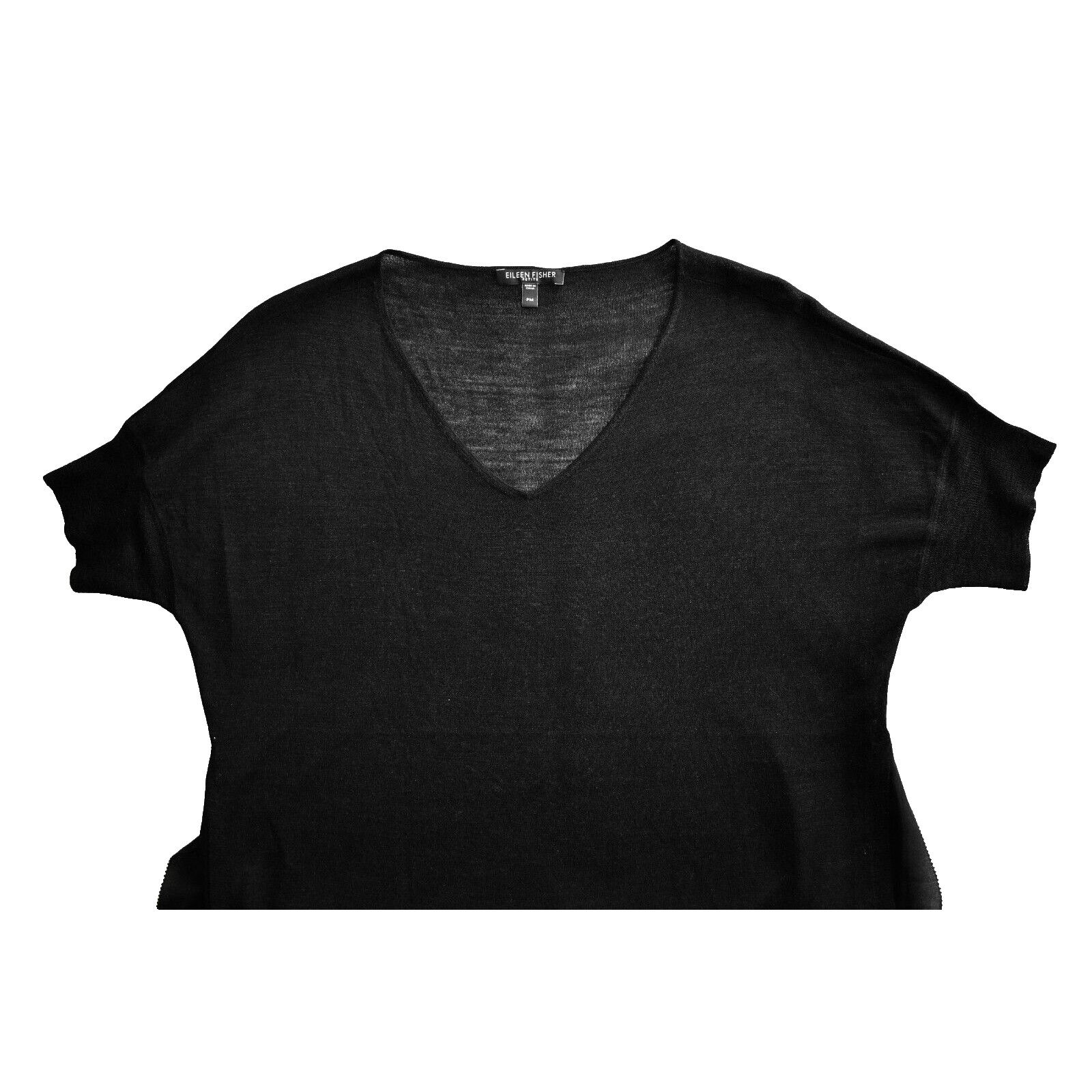 Eileen Fisher NEW EILEEN FISHER Petite Detail Silk Short Sleeve Top Sz PM Size M / US 6-8 / IT 42-44 - 4 Thumbnail