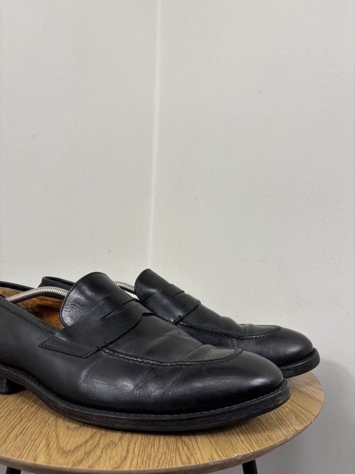 Other Prime Shoes Handmade Imola Men’s Black Leather Penny Loafers Size US 12 / EU 45 - 4 Thumbnail