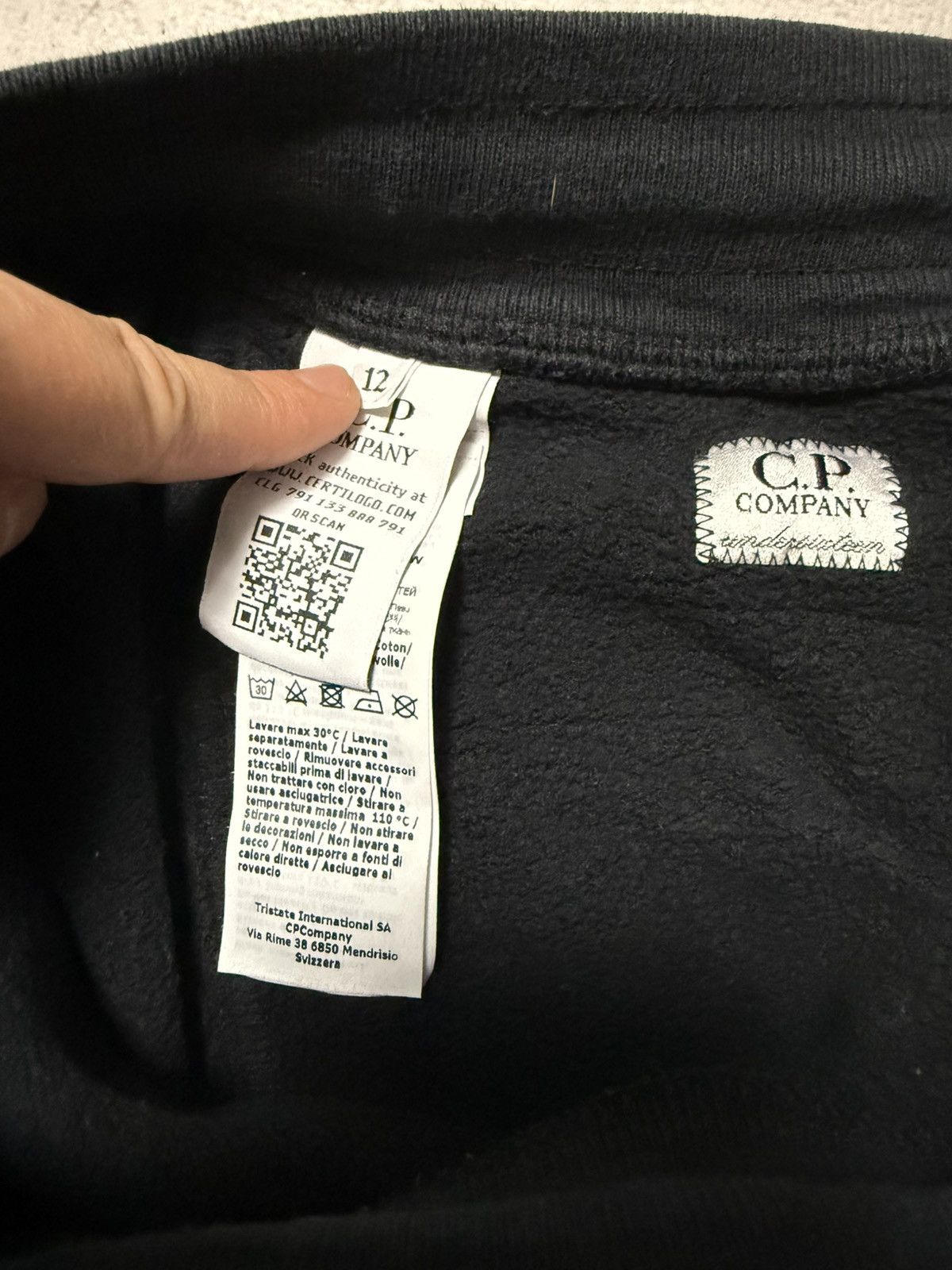 Vintage Vintage CP Company Sweatpants Black Mens XS Size Size US 29 - 9 Thumbnail