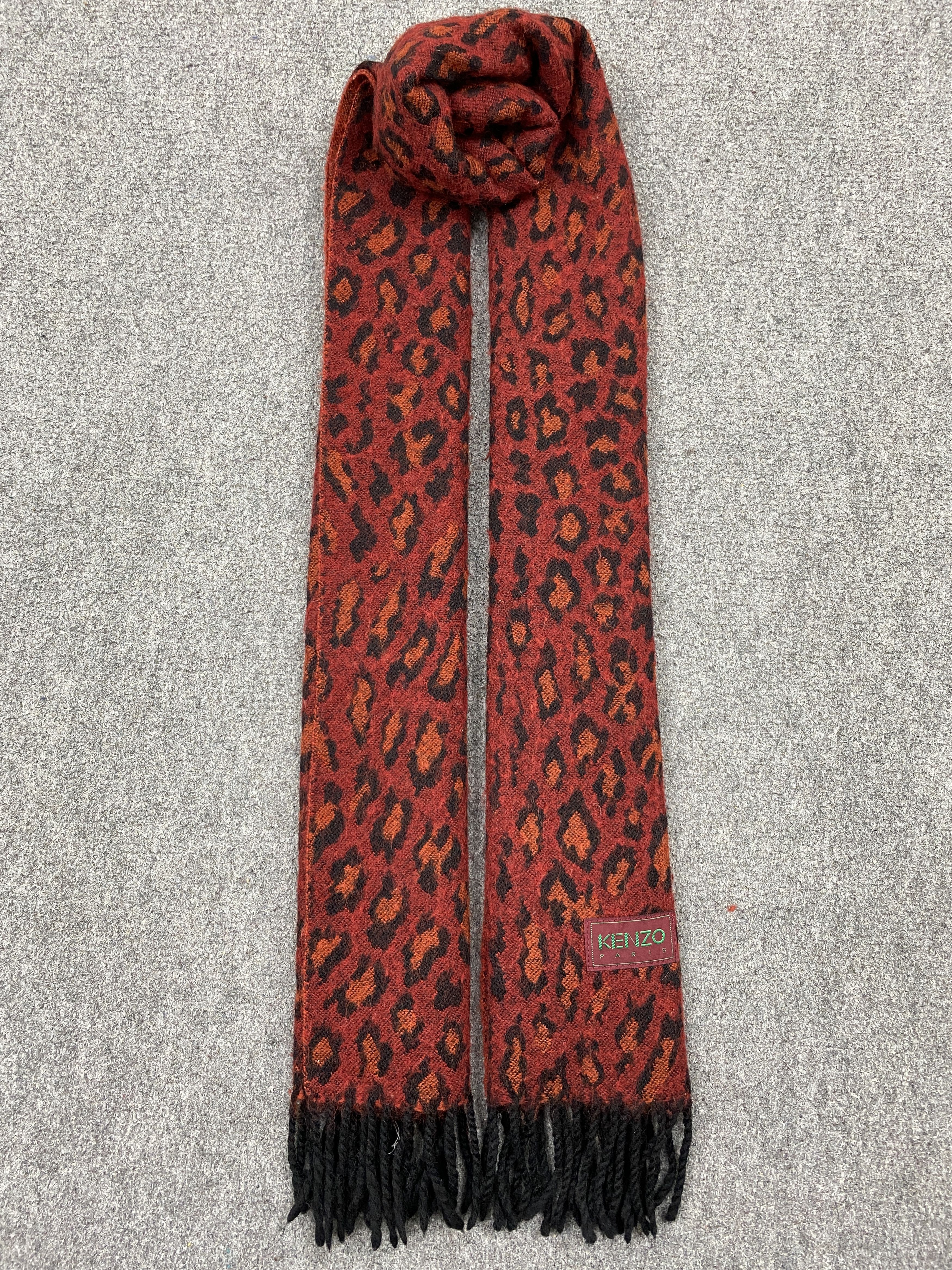Kenzo KENZO LEOPARD SCARVES / MUFFLER / NECKWEAR T324 Size ONE SIZE - 2 Thumbnail