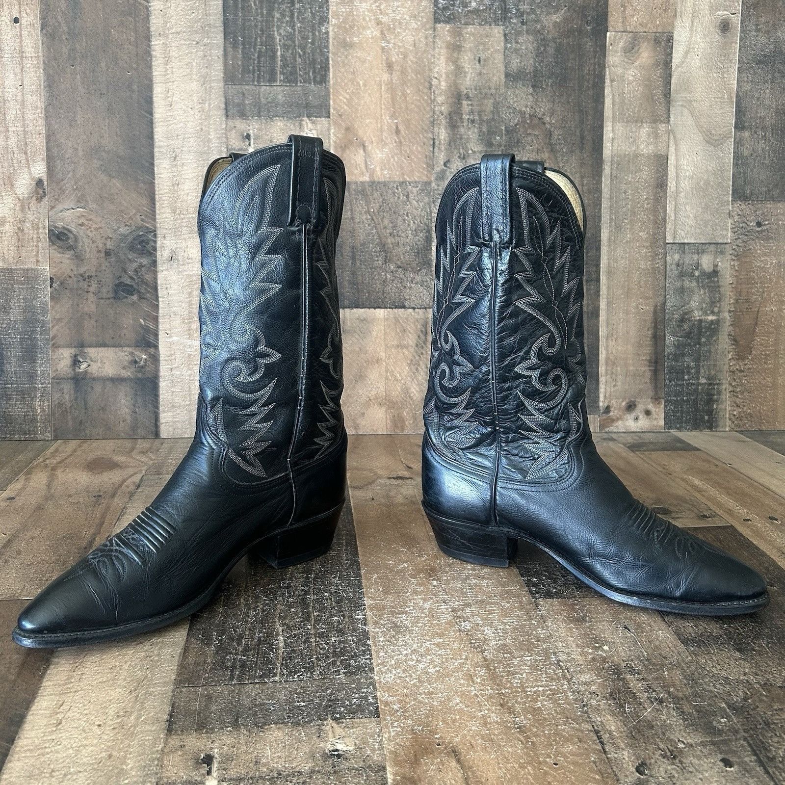 Dan Post Dan Post 110 R Classic Black Western Cowboy Boots Mens 10 D Size US 10 / EU 43 - 12 Thumbnail