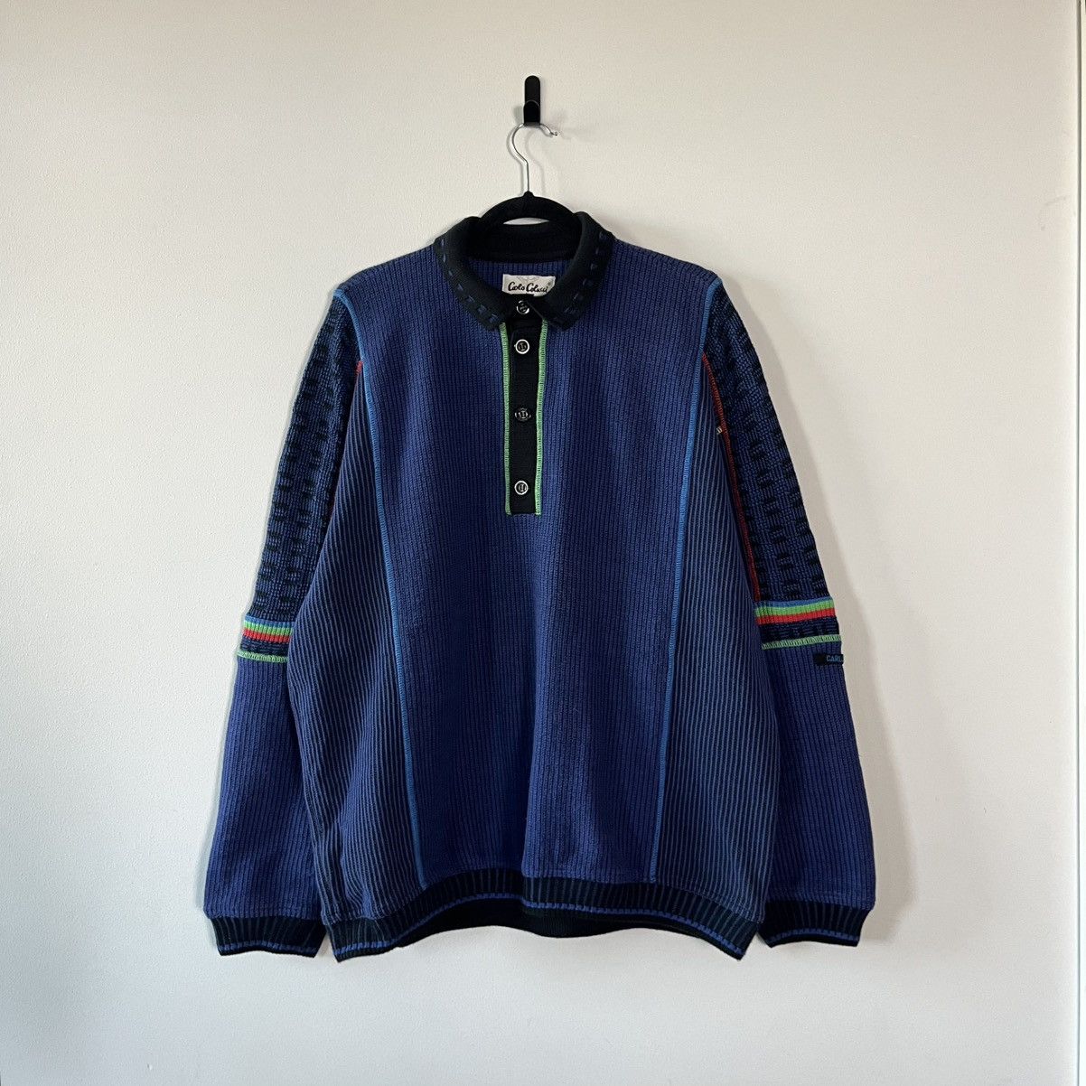 Carlo Colucci Carlo Colucci Vintage Knit Sweater Luxury Streetwear Oversiz Size US XL / EU 56 / 4 - 1 Thumbnail