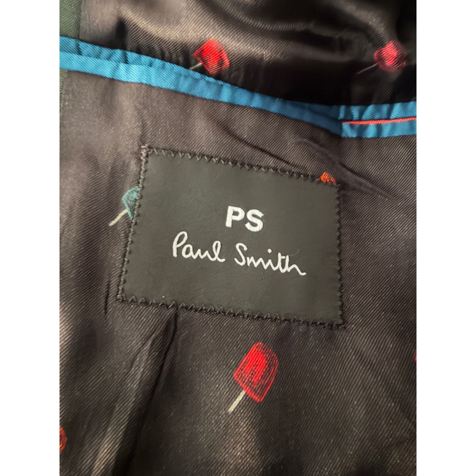 Paul Smith PS by Paul Smith Men's Dark Green Wool-Mohair Evening Blazer Size 36R - 3 Thumbnail