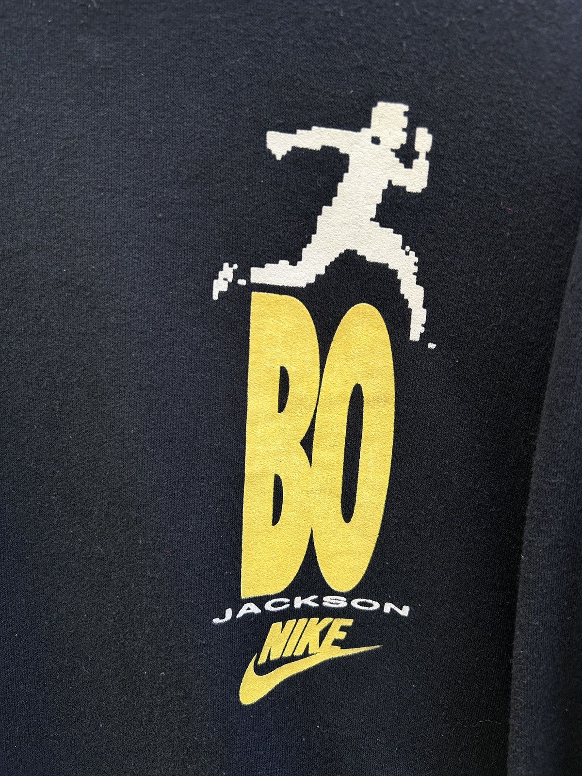 Nike 80s Vintage Nike Bo Jackson Very Rare Hoodie In Black Size US M / EU 48-50 / 2 - 3 Thumbnail