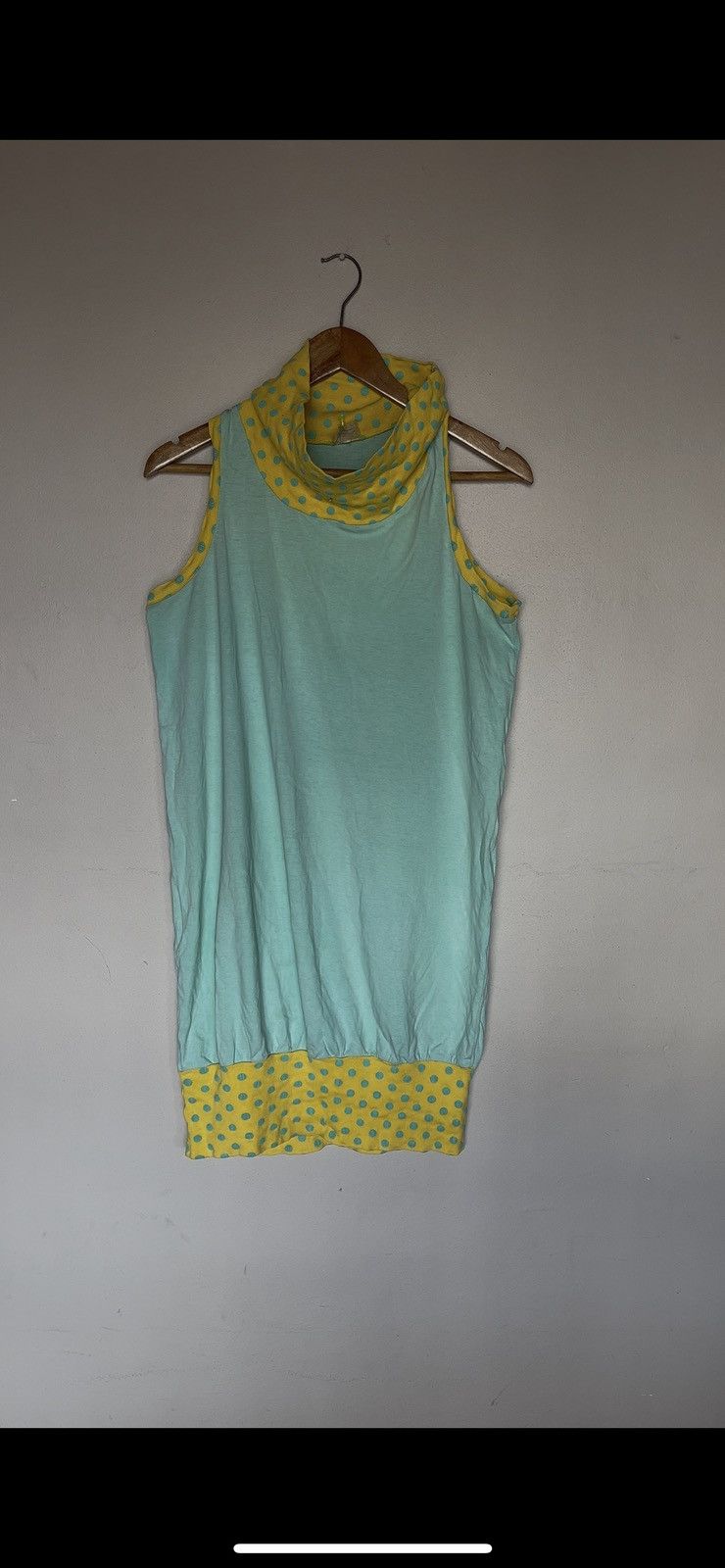 French Connection × Vintage Turtle Neck Polka Dot Dress Size M / US 6-8 / IT 42-44 - 3 Thumbnail