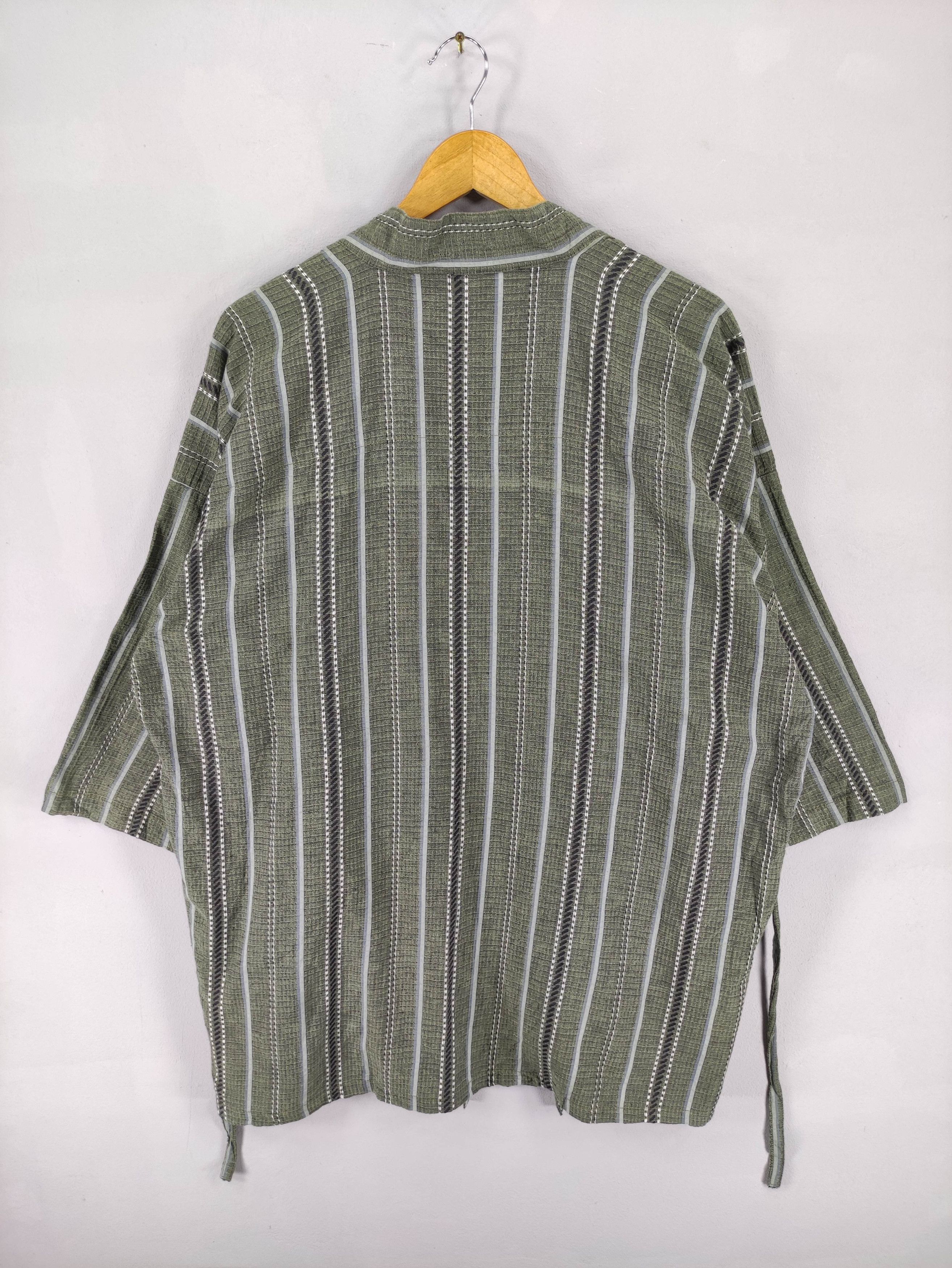 Japanese Brand Vintage Japanese Kimono Striped One Set Size US M / EU 48-50 / 2 - 6 Thumbnail