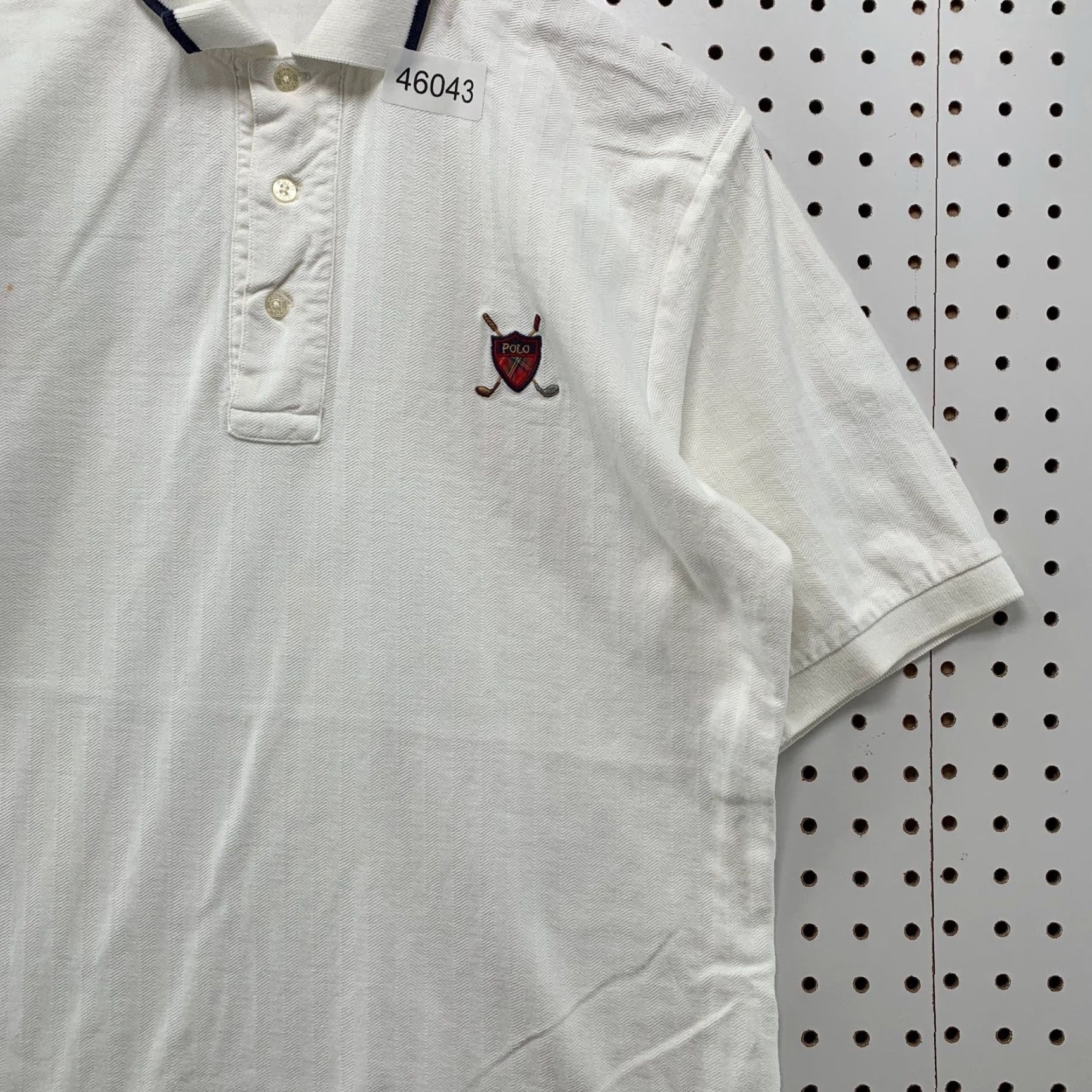 Polo Ralph Lauren VINTAGE Polo Ralph Lauren Polo Shirt Mens M White Golf Crest Preppy 90s Size US M / EU 48-50 / 2 - 6 Thumbnail