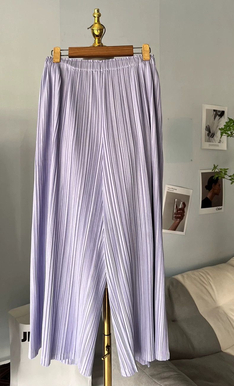Issey Miyake Issey Miyake Lavender purple pleated pants Size 25" / US 0 / IT 36 - 2 Thumbnail