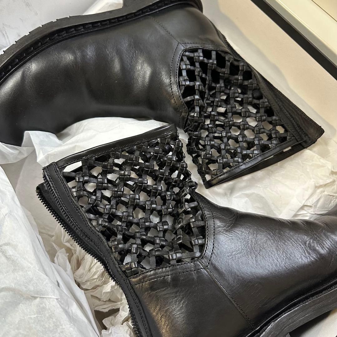 Ann Demeulemeester ANN DEMEULEMEESTER Mesh Designed Boots Black 41 Size US 8 / EU 41 - 5 Thumbnail