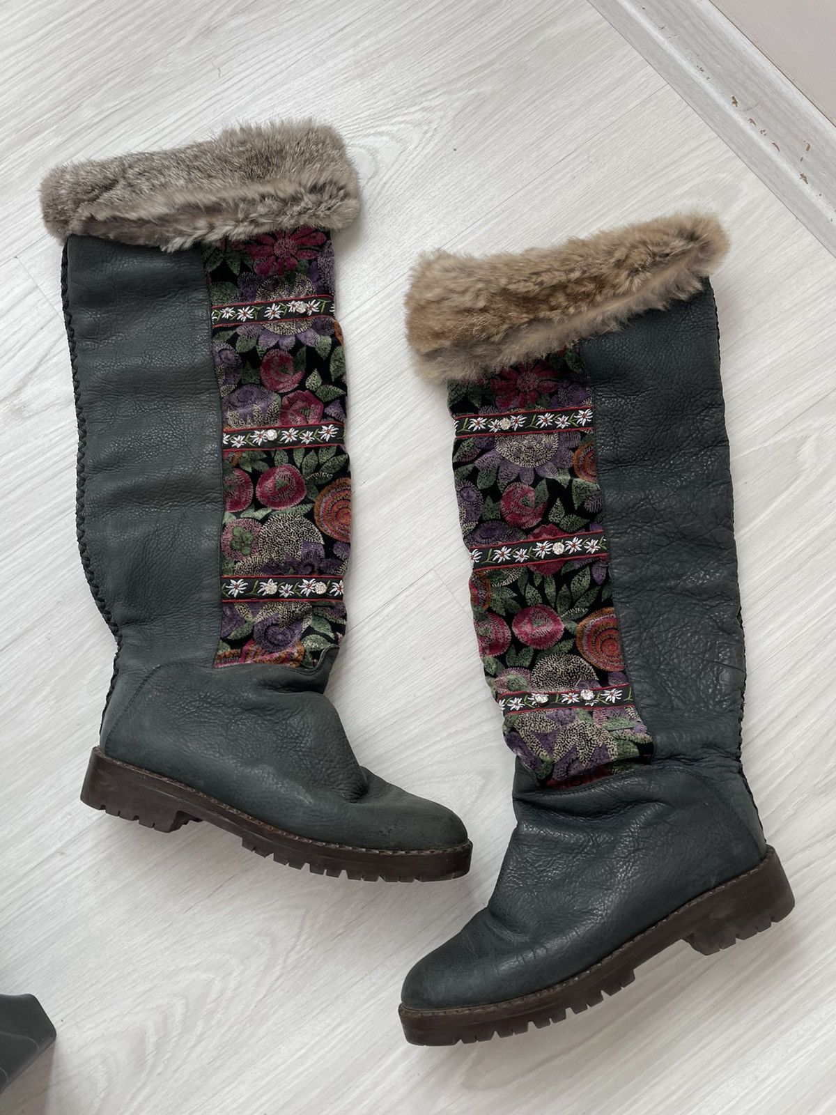 Vintage Vintage leather boots Size US 9 / IT 39 - 6 Thumbnail