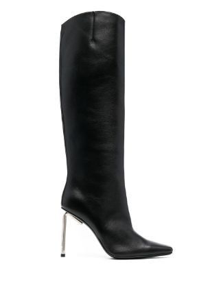 Off-White o1gr1nt1124 Nappa High Allen Boots in Black Size US 9 / IT 39 - 1 Thumbnail