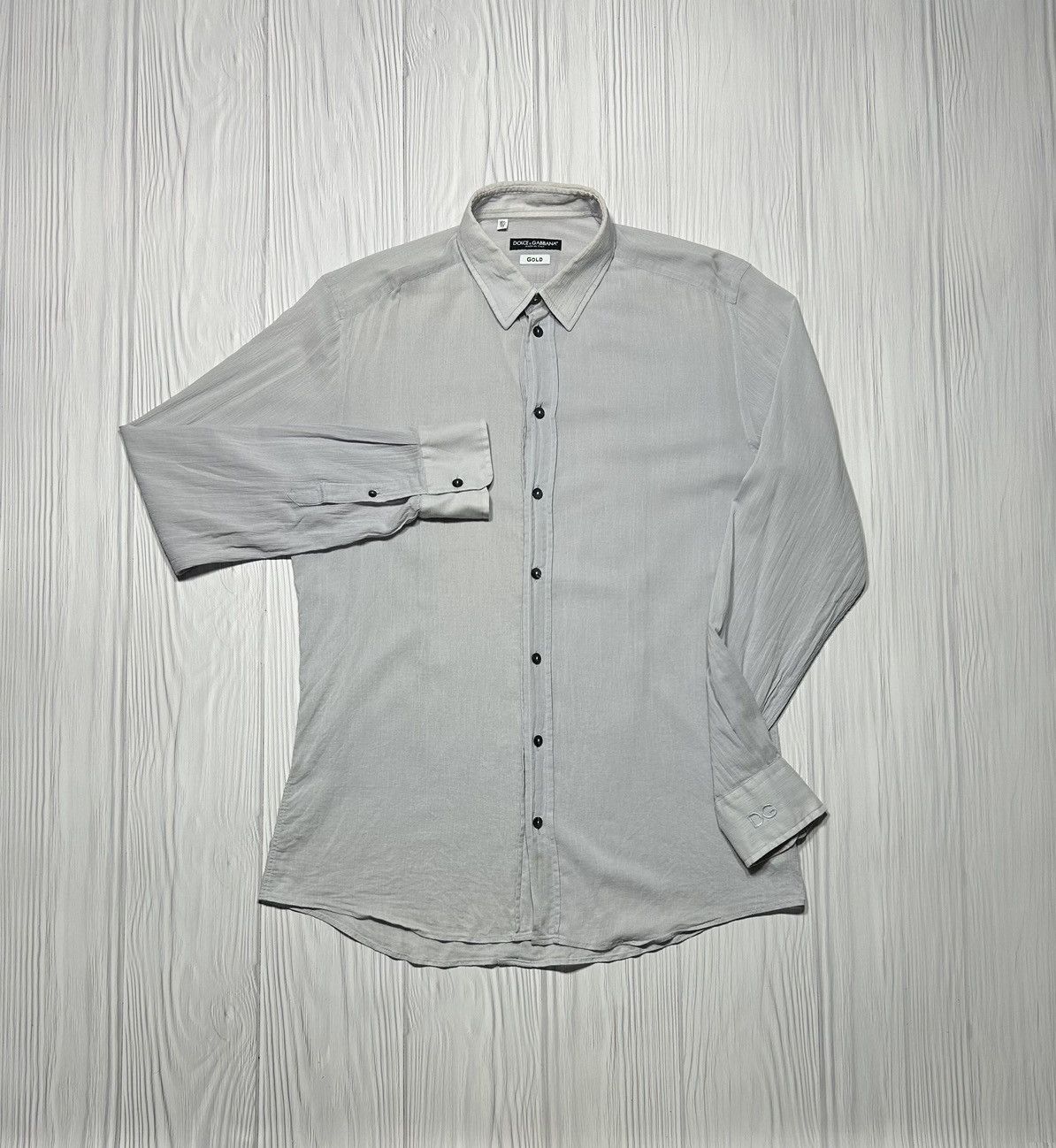 Dolce & Gabbana Dolce Gabbana GOLD Light Shirt Size 16 1/2 - 42 Size US L / EU 52-54 / 3 - 1 Thumbnail