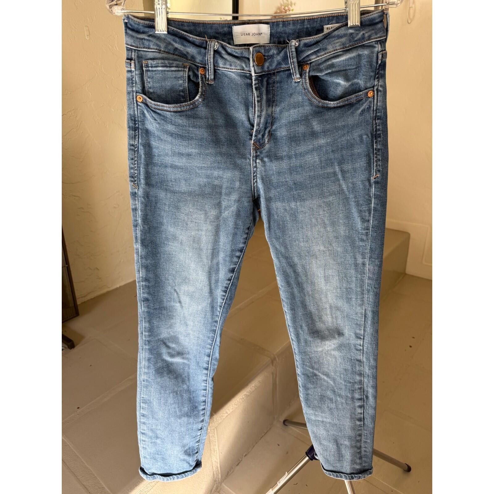 Other Dear John Blaire Straight Mid Rise Jeans Medium Wash Size 28 Size 28" / US 6 / IT 42 - 4 Thumbnail