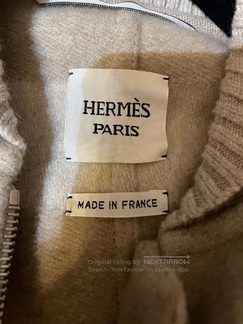Hermes Hermes Light Gray Cashmere Overcoat Vest, Patched Leather Size XS / US 0-2 / IT 36-38 - 6 Thumbnail