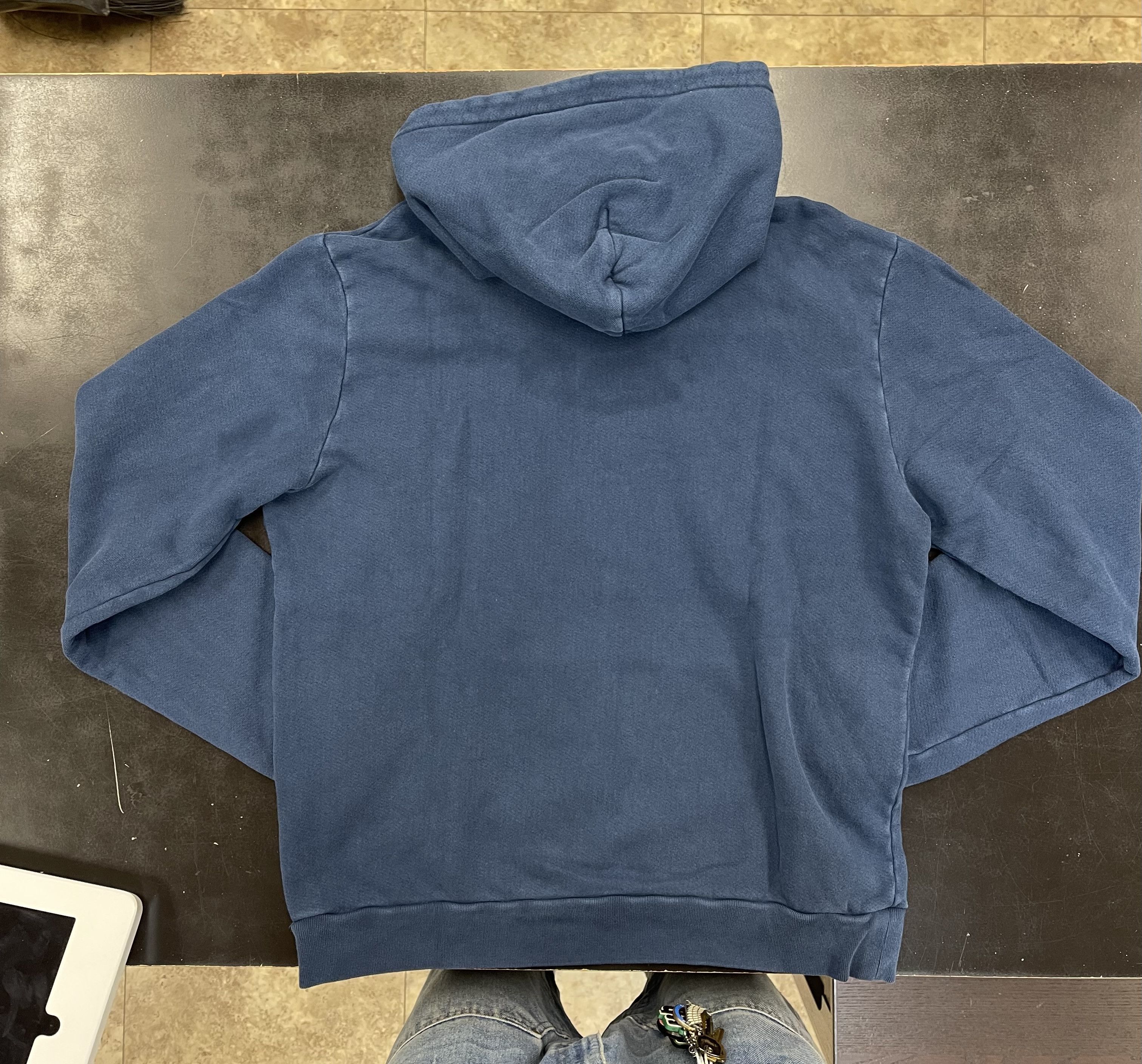 DENIM TEARS Denim Tears Embroidered Hoodie Navy Size US L / EU 52-54 / 3 - 2 Thumbnail