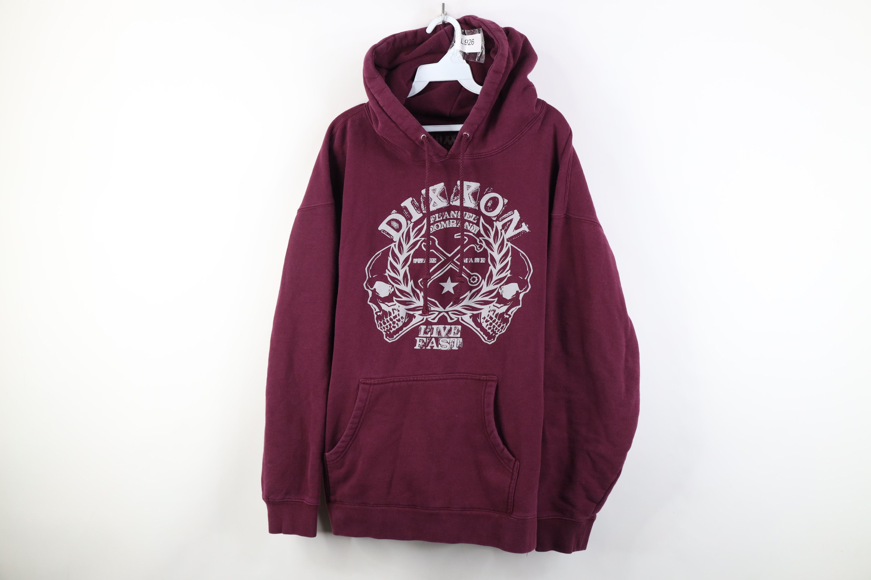 Vintage Dixxon Flannel Company Live Fast Skull Hoodie Sweatshirt Size US XL / EU 56 / 4 - 1 Thumbnail