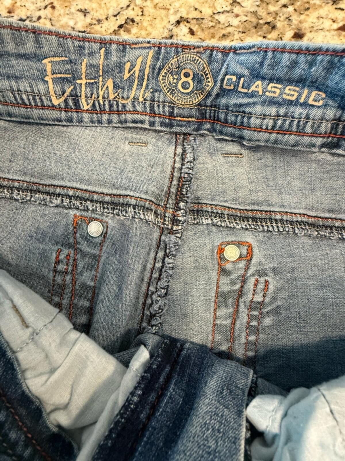 Other Ethyl Classic denim metal stud embellished jeans SZ 8 Size 30" / US 8 / IT 44 - 5 Thumbnail