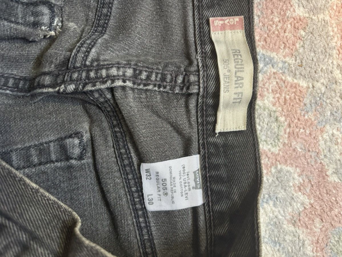 Levi's × Vintage VINTAGE LEVIS 505s BLACK/GREY DISTRESSED Size US 32 / EU 48 - 6 Thumbnail
