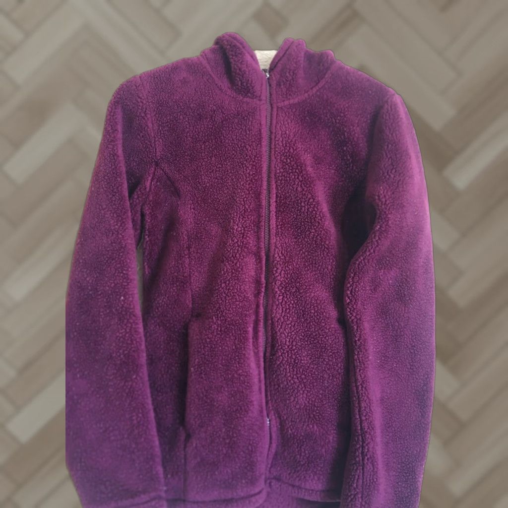 Vintage 32 Degrees Heat Women's Hoodie Pullover Full Zip Fleece Sherpa Lined Burgundy Wine S 32 Degrees Heat Activewear Size S / US 4 / IT 40 - 1 Thumbnail
