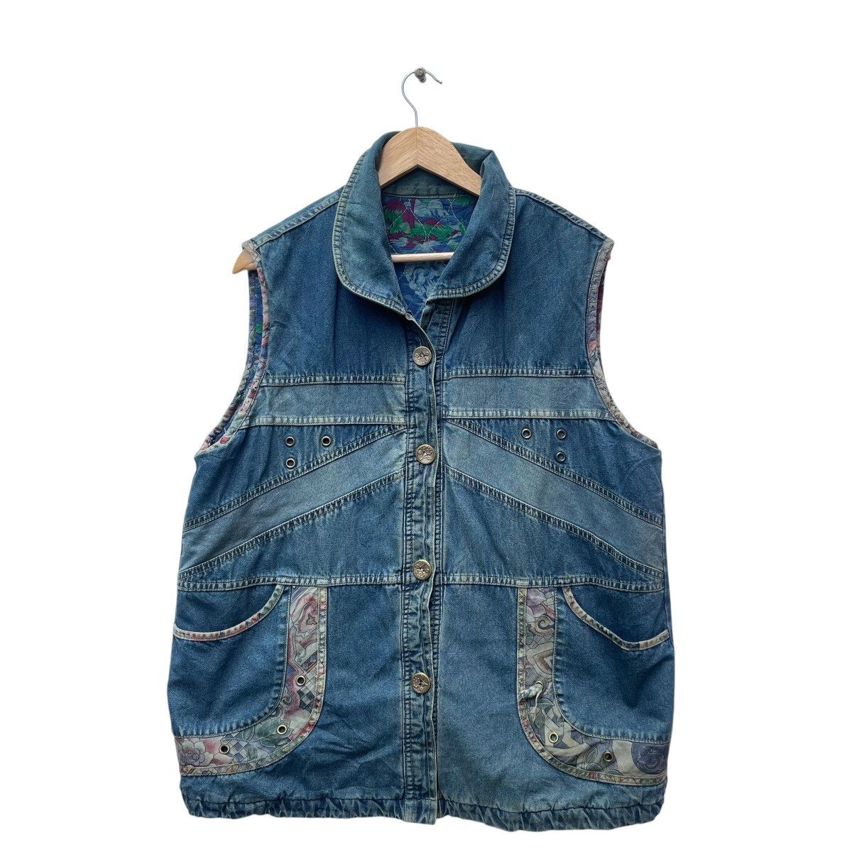 Japanese Brand Japanese Brand Denim Vest Jacket Size M / US 6-8 / IT 42-44 - 1 Thumbnail
