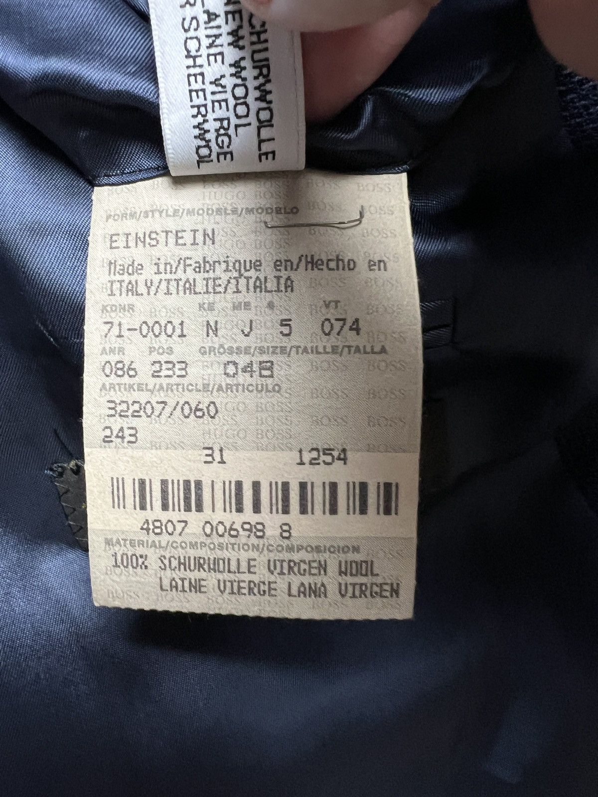 Hugo Boss Hugo Boss x Loro Piana vtg Wool Blazer Super Twister 110’s Size 48R - 16 Thumbnail