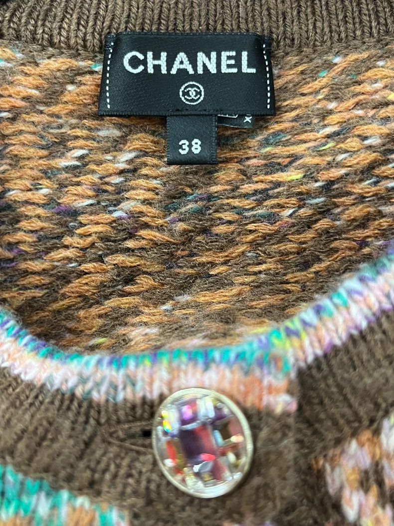 Chanel Chanel 22A colorful plaid cardigan jacket Size XS / US 0-2 / IT 36-38 - 4 Thumbnail