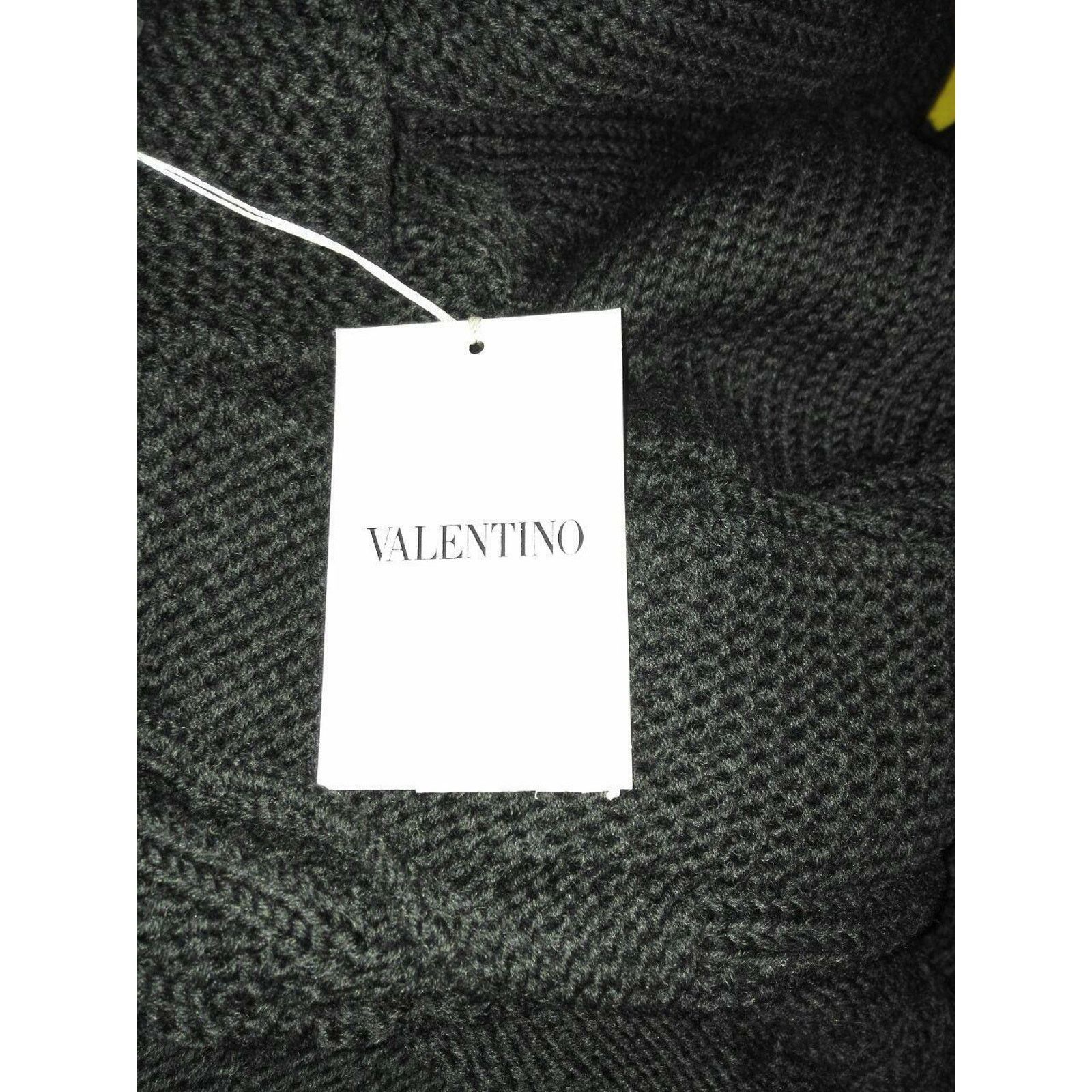 Valentino VALENTINO BLACK WOOL KNIT SWEATER LONG CARDIGAN COAT M IT Size M / US 6-8 / IT 42-44 - 10 Thumbnail