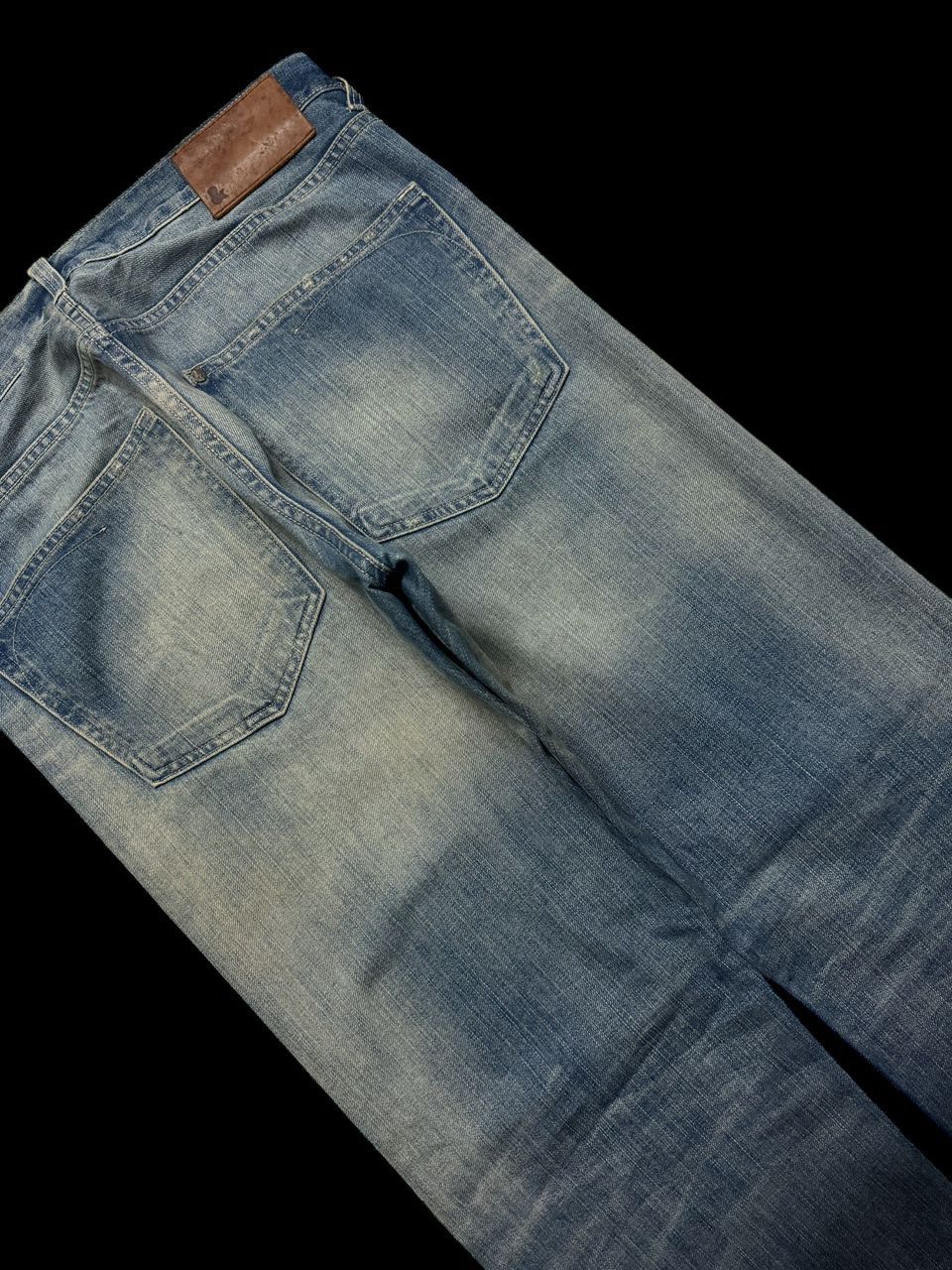 Tornado Mart INSANE Vintage Jeans Straight Leg Rusty Mudwash Distressed Size US 33 - 17 Thumbnail