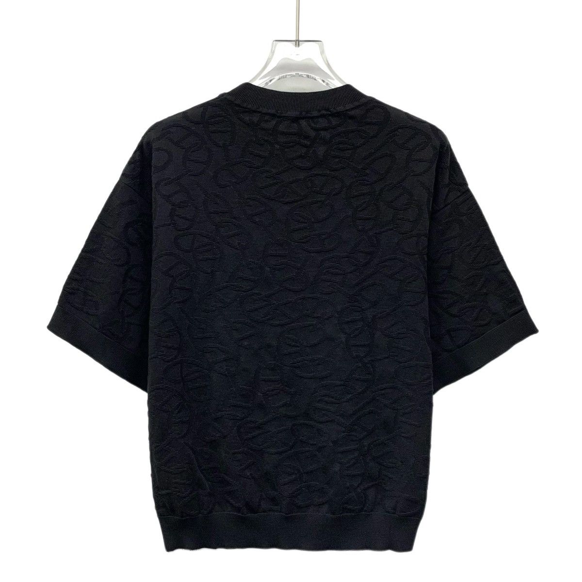 Hermes Hermes Black Pig Nose Jacquard Mulberry Silk Knit Sweater Size XS / US 0-2 / IT 36-38 - 2 Thumbnail