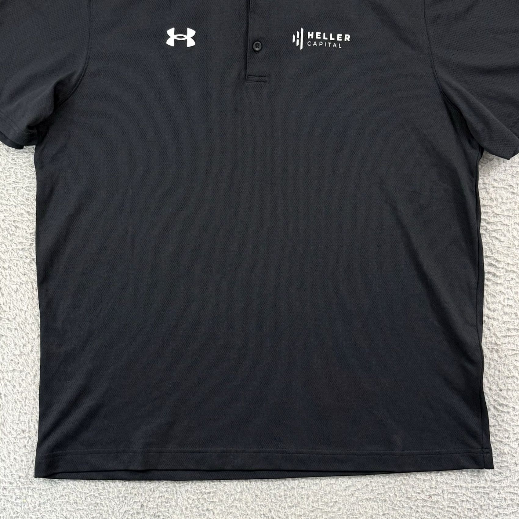 Under Armour Under Armour Polo Shirt Mens XL Black Golf Sport Stretch Team Tech Button NWT Size US XL / EU 56 / 4 - 2 Thumbnail