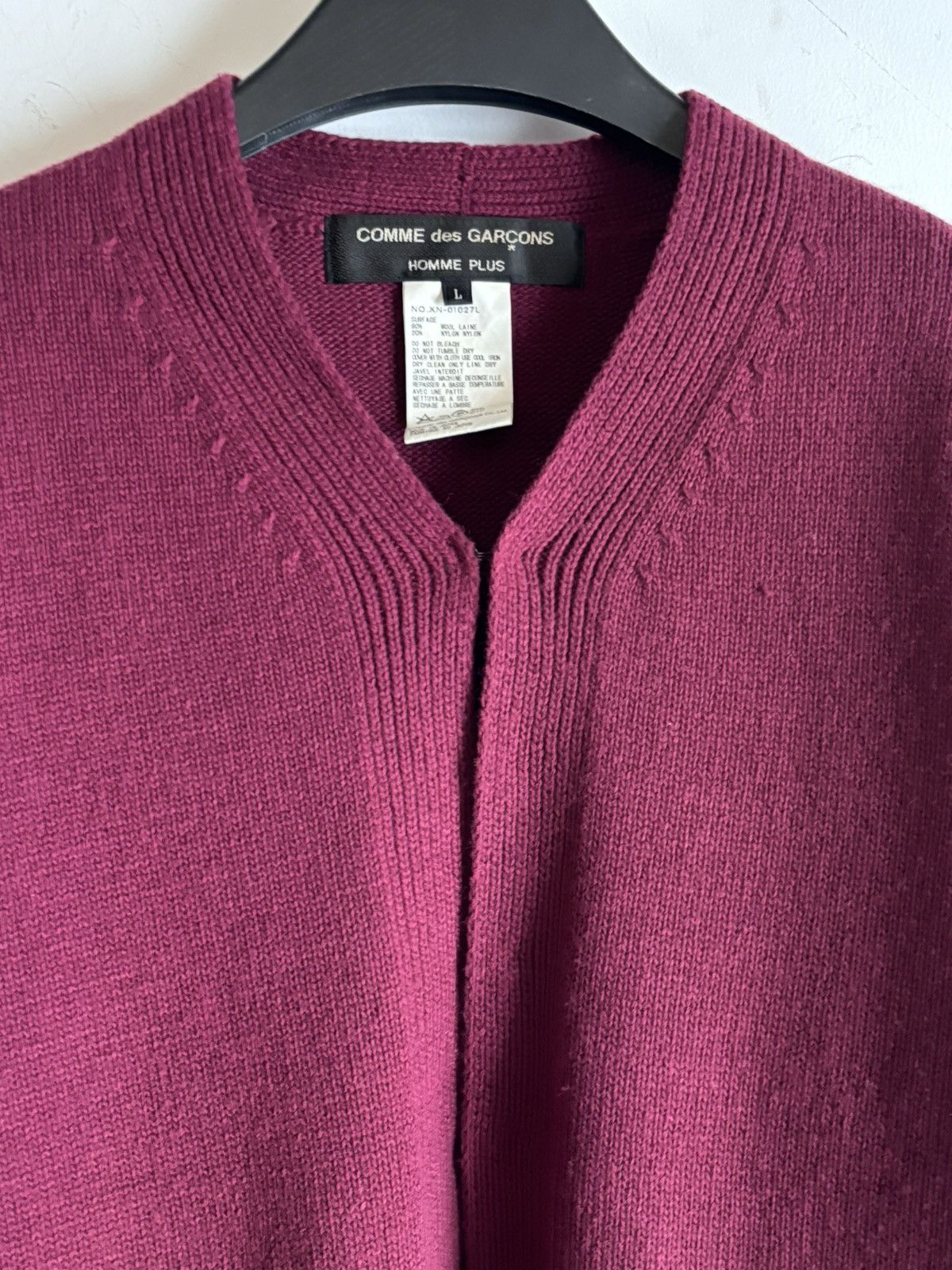 Comme des Garcons Homme Plus Comme Des Garçons | AW2000 Bordeaux Red Sweater Size US M / EU 48-50 / 2 - 4 Thumbnail