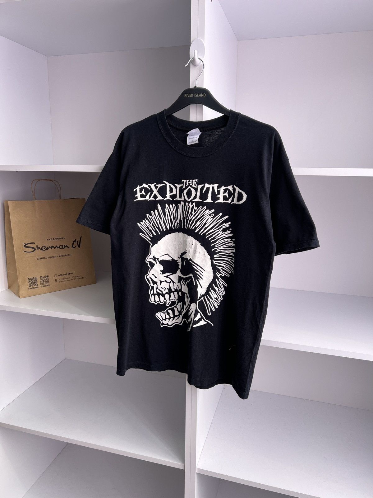 Band Tees × Vintage Vintage 2004 The Exploited T Shirt Black Skull Rock Punk Tee Size US L / EU 52-54 / 3 - 2 Thumbnail