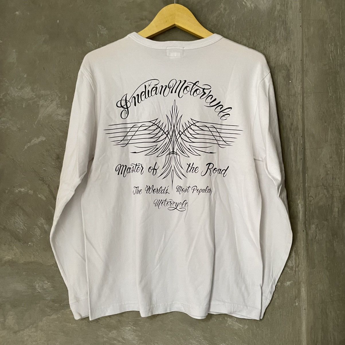 Indian Motorcycle × Japanese Brand × Toyo Enterprises Indian Motorcycle Hand Lettering Toyo Enterprise Long Sleeve Size US M / EU 48-50 / 2 - 9 Thumbnail