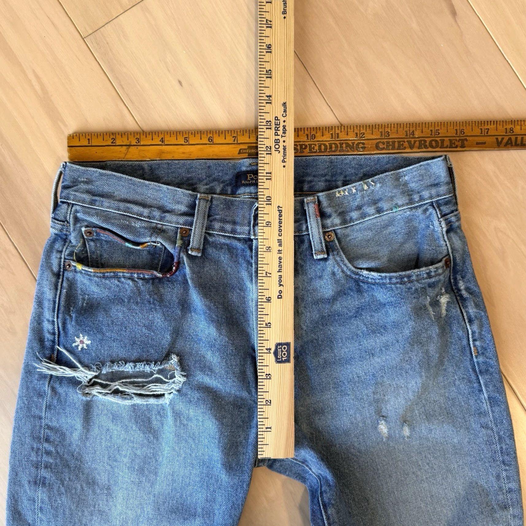 Polo Ralph Lauren VINTAGE Polo Ralph Lauren Jeans Women 30 Blue Avery Boyfriend Distressed New York RRL Size 30" / US 8 / IT 44 - 5 Thumbnail