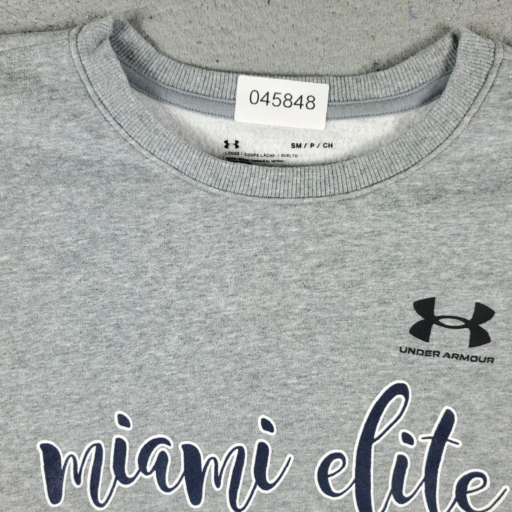 Under Armour Under Armour Sweatshirt Womens Small Gray Pullover Hoodie Activewear Size S / US 4 / IT 40 - 3 Thumbnail